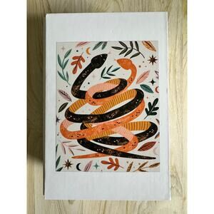 Jiggy Puzzle Club  Snakes Orange Black Puzzle by Megan Roy - 12/2021 - 500 Piece